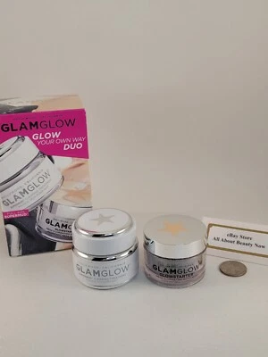 GlamGlow Glow Your Own Way GLOWSTARTER 裸色发光保湿霜和超级泥面膜套装 — 第 1/4 张图片