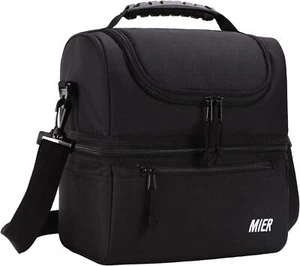 MIER Lunch Bag Large Insulated Cool Bag Lunch Kit for Men Work, Women, Adult, D - Picture 1 of 5