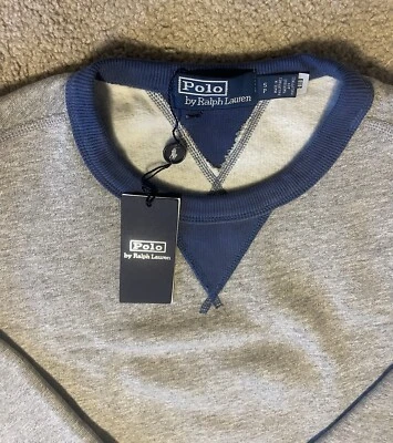 Ralph Lauren Polo Mens Classic Grey Crewneck Sweatshirt Size Small NWT - Image 1 of 4