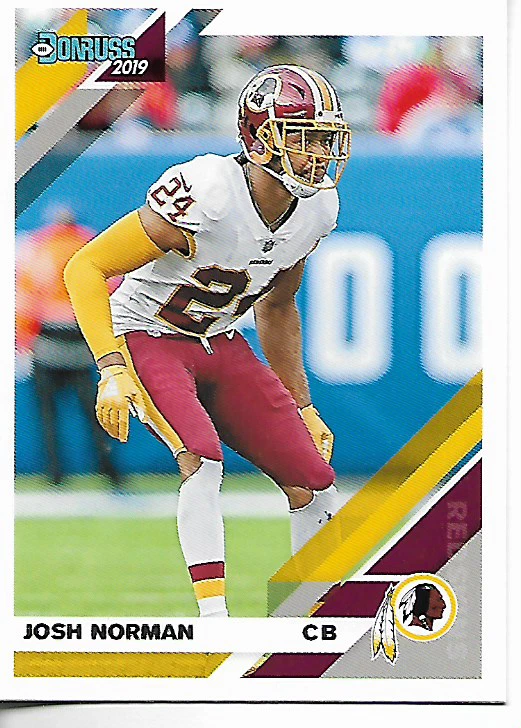 2019 Donruss Josh Norman Card - Image 1 of 1