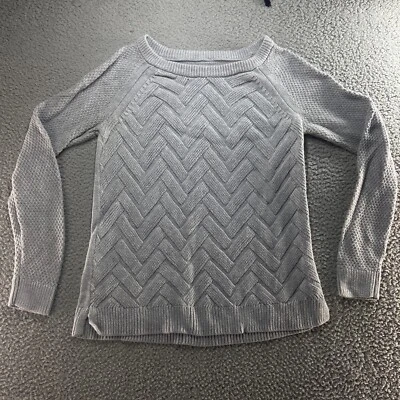Sonoma Womens Grey Long Sleeve Sweater Cable Knit Size M  - Image 1 of 4