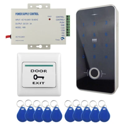 IC Tag 13.56MHz Reader Writer Fingerprint Door Access Controller PIN Keypad 12V - Image 1 of 4