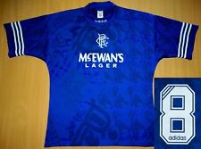 sale 8 GASCOIGNE adidas RANGERS shirt 1994 1995 jersey football Scotland Glasgow