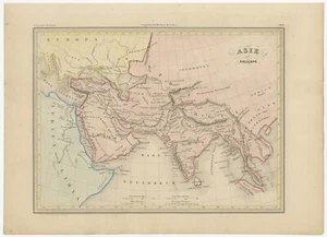 Mapa antiguo de la antigua Asia de Malte-Brun (1847) - Imagen 1 de 1