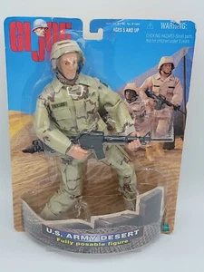 Vintage 1998 GI Joe US Army Desert Fully Posable Figure Hasbro Rifle  - Picture 1 of 12