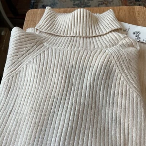 LILLUSORY Oversized Turtleneck Sweater Beige Womens Large NEW - Picture 1 of 13
