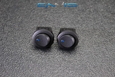 Interruptor basculante redondo 2 PIEZAS 3/4 ORIFICIO DE MONTAJE 16 AMP 12V 3 PINES PALANCA LED AZUL IBRRSB Foto 1 de 4