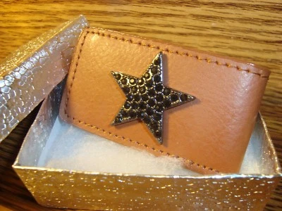 BLACK STAR деньги зажим со стразами дизайн BUCHANAN'S DELUXE искусственной кожи магнитные  - Изображение 1 из 4