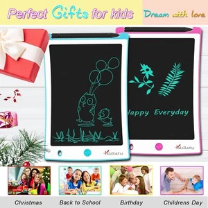 2 Pack-8.5 inch Drawing Tablet Pads Reusable LCD Writing Tablet for Kids Doodle - Picture 1 of 8
