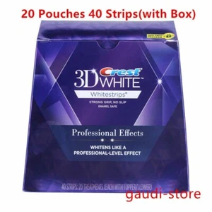 Crest3D White LUXE Teeth White strips Professional Whitening Effect 20 Pouches - Picture 1 of 4