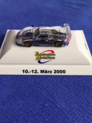 MGM trumpeter 1/87 auto Le Mans Porsche GT1 edizione limitata semitrasparente  - Immagine 1 di 4