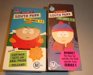 South Park Volume Vol  1-3 4-6 VHS Video Box Set 1 2 3 4 5 6 aus release - Picture 1 of 4