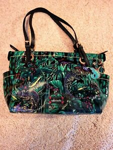 SAKROOTS Artist Circle MOJAVE MIRAGE Large Canvas Tote w/ Privacy Lining Details about   NWT