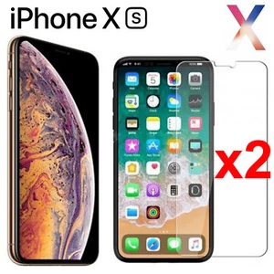 2pcs Anti-scratch 4H PET soft film screen protector for Apple iphone Xs front - Picture 1 of 4