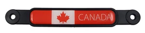 Canada Canadian flag Screw On License plate Emblem Car Decal badge - Foto 1 di 4