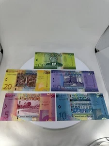 Lotto 185 Samoa Tala 100,50,20,10,5 - Foto 1 di 7