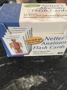 NETTER'S ANATOMY FLASH CARDS 2002 ICON LEARNING SYSTEMS - Picture 1 of 4