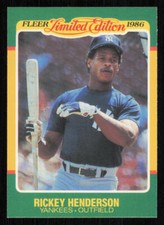 1986 Fleer Limited Edition #23 Rickey Henderson
