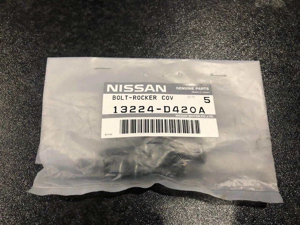 GENUINE NISSAN CAMSHAFT ROVER COVER BOLT x5 for NISSAN R31 R32 RB20 13224-D420A - image 1 of 1