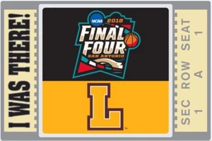 2018 MEN'S FINAL FOUR TEAM PIN FEATURING LOYOLA RAMBLERS "I WAS THERE" STYLE - Picture 1 of 1