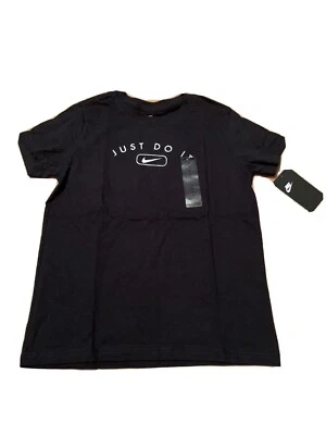 *New Girl's Medium Black “Just Do It” Tshirt CV2660 - Image 1 of 3