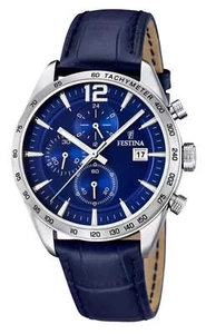 Reloj cronógrafo Festina F16760/3 para hombre con esfera azul PVP £129 - Imagen 1 de 6