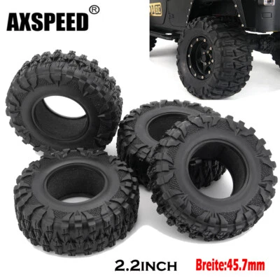 120mm OD Tyres GummiReifen für Axial RR10 WRAITH HPI 2.2" Radfelgen 1/10 RC Car - Bild 1 von 4