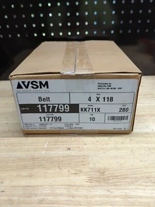 VSM 117799 Abrasive Belt 280 Grit,AO,4 x 118",PK10, Coated, 4" W, 118" L - Picture 1 of 2