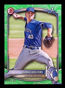 Blake Wolters 2025 Bowman Prospects patrón verde #BP-76 #/99 - Imagen 1 de 2