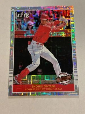 Donruss Shohei Ohtani 2019 #H1 destacados lámina de plata Angels SP GW1 Foto 1 de 2