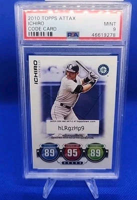 2010 TOPPS ATTAX ~ICHIRO~ CODE CARD MARINERS ALL TIME GREAT  PSA 9 MINT 🔥🔥 - Image 1 of 4