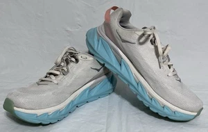 *Hoka One One Elevon 2 Women Running Shoe White Blue Coral 1064768 EEBL SIZE 9.5 - Picture 1 of 9