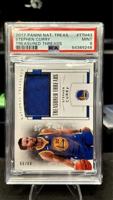 STEPHEN CURRY Treasured threads  GAME USED PAATCH /99 ! 2017 National Treasures - Image 1 of 4