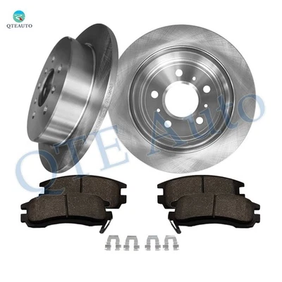 6 Rear 278 Brake Disc Rotors-Ceramic Brake Pad Kit To 2001-2008 Chevrolet Impala - Image 1 of 4