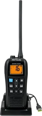 Retevis RM22 Waterproof Walkie Talkie, VHF Marine Radio IP67 Floating RRP £98.99 - Image 1 of 4