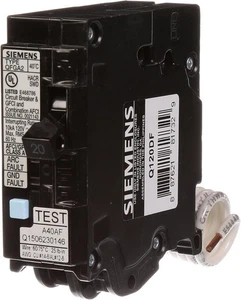 SIEMENS Q120DF 20-Amp AFCI/GFCI Doble Función Plug-in Centro de Carga Estilo - Imagen 1 de 9