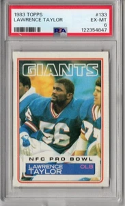 1983 Topps Lawrence Taylor Base Card #133 GRADED PSA 6 EX-MT NY GIANTS - Picture 1 of 1