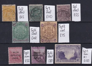 Selection Of 8 'Better' Rhodesia Commonwealth Stamps Mint/Used Up To 5/- - Picture 1 of 2