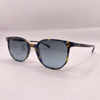 Gafas de sol Ray Ban unisex Elliot finas cuadradas degradadas RB2197 amarillo/azul Habana Foto 1 de 4