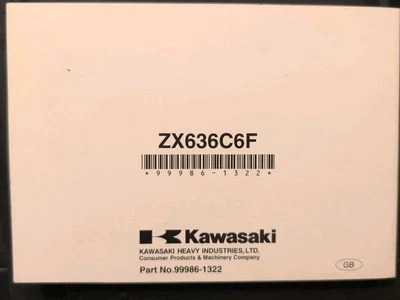 Kawasaki Zx636 Owners Manual C6f C1h 2005 2006 Zx6r - Image 1 of 3
