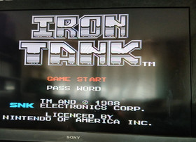 Nintendo NES Iron Tank USA NTSC Cartridge Only Cleaned Tested Working UK Seller