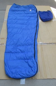 Marmot Blue Goose Down Sleeping Bag 79" x 31" - Picture 1 of 7