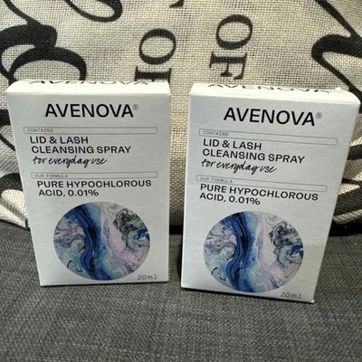 Avenova Limpiador de Párpados y Pestañas Spray Ácido Hipocloroso Puro 20 ml Nuevo Paquete de 2 Foto 1 de 2
