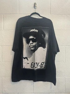 Vtg Y2K Eazy-E Graphic Rap Tee 2006 Ruthless Merchandising Hip Hop Black TShirt - Picture 1 of 9