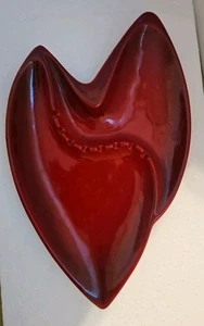 Royal Haeger Vintage MCM Atomic Ashtray Red Ombre 1002 USA 14" - Picture 1 of 5