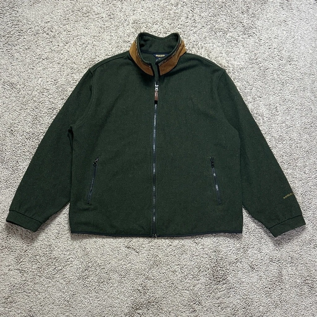 100% Wool Bomber/Harrington Vintage Outerwear Coats & Jackets for