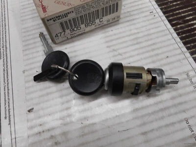 Porsche 924 924-S 944 Ignition Lock Cylinder w/2 Keys NOS GENUINE POrsche  New - Image 1 of 3