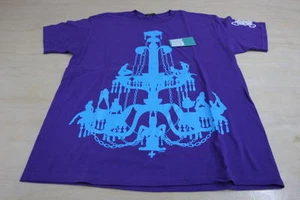 VINTAGE IN4MATION CHANDELIER TEE SHIRT PURPLE TEAL BLUE LARGE L IN4M BOX LOGO  - Picture 1 of 1