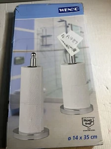 Wenko Toilet Roll Holder Floor Standing - 14 x 35cm - Picture 1 of 5