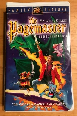 THE PAGEMASTER ~ VHS, 1995~MACAULAY CULKIN & CHRISTOPHER LLOYD~CLAMSHELL~1+ SHIP - Image 1 of 3